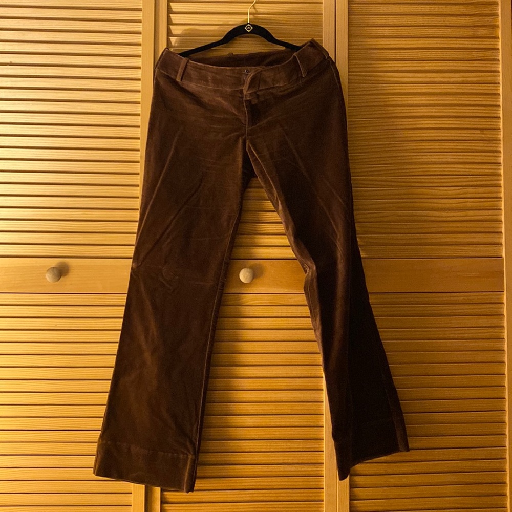 Brown Velvet Pants.